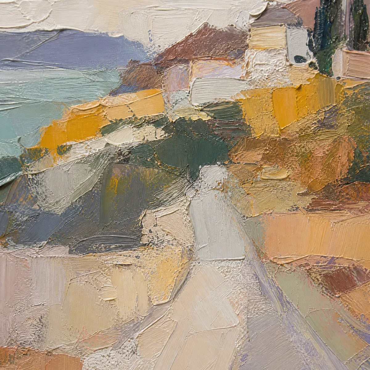 Amalfi Light: Coastal Landscape Wall Art - detail