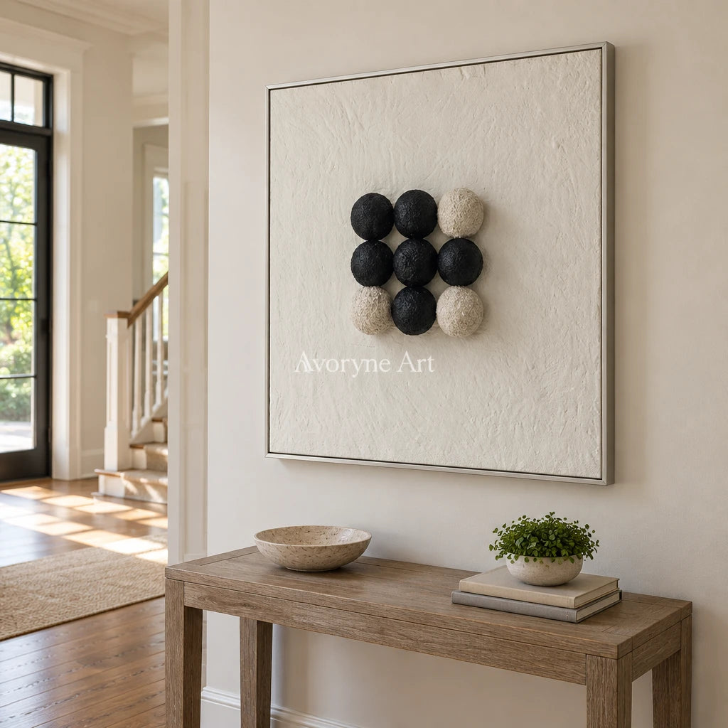 Aster Petal: Black Dot Relief — entry silver