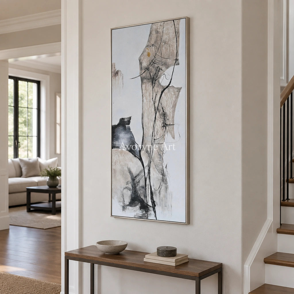 Aster Brook: Black Organic Lines — entry silver
