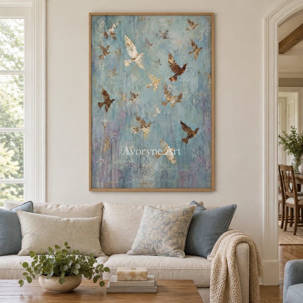 Aster Pearl: Blue Bird Relief — villa wood