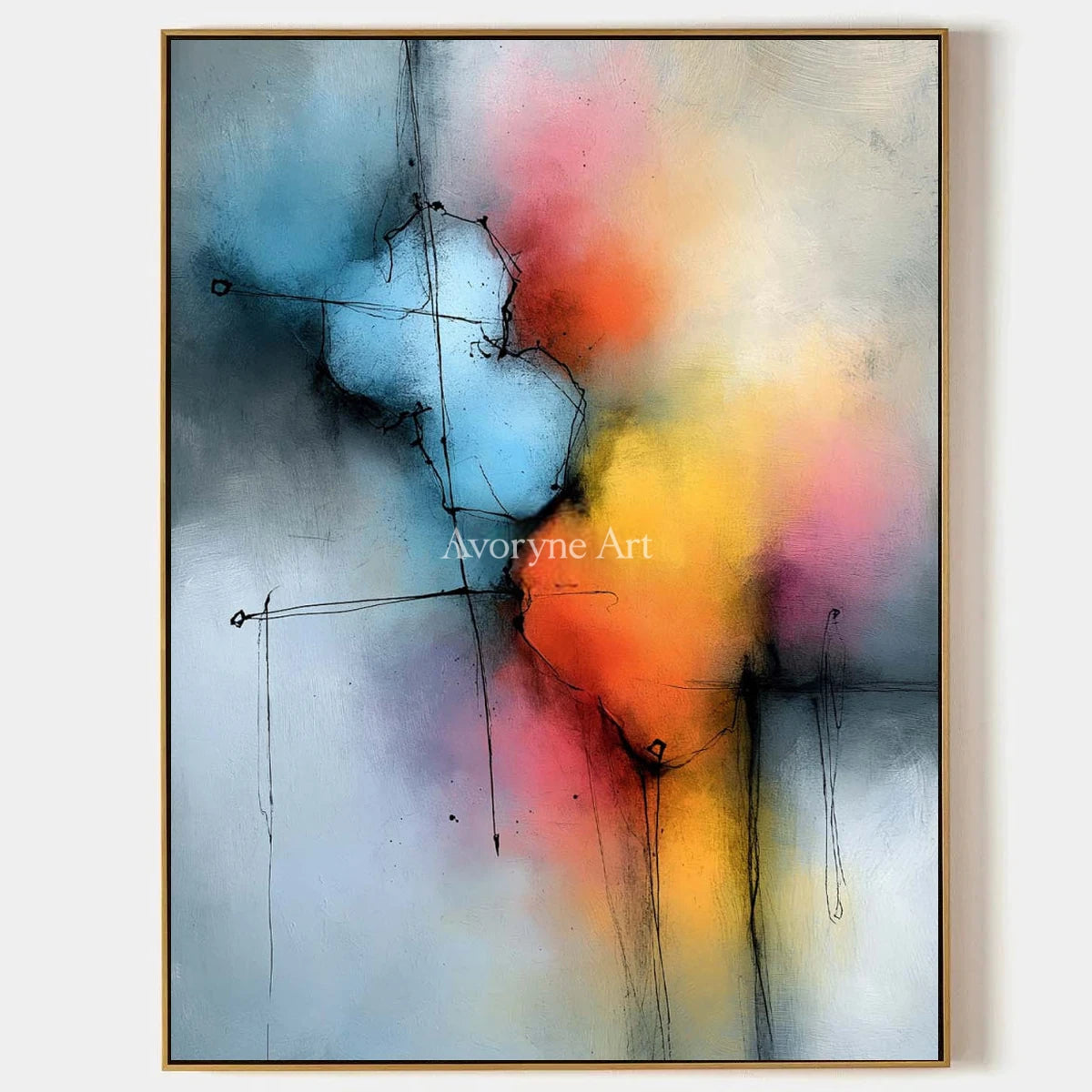 Ivory Tender Prelude: Blue Color Burst Art — primary