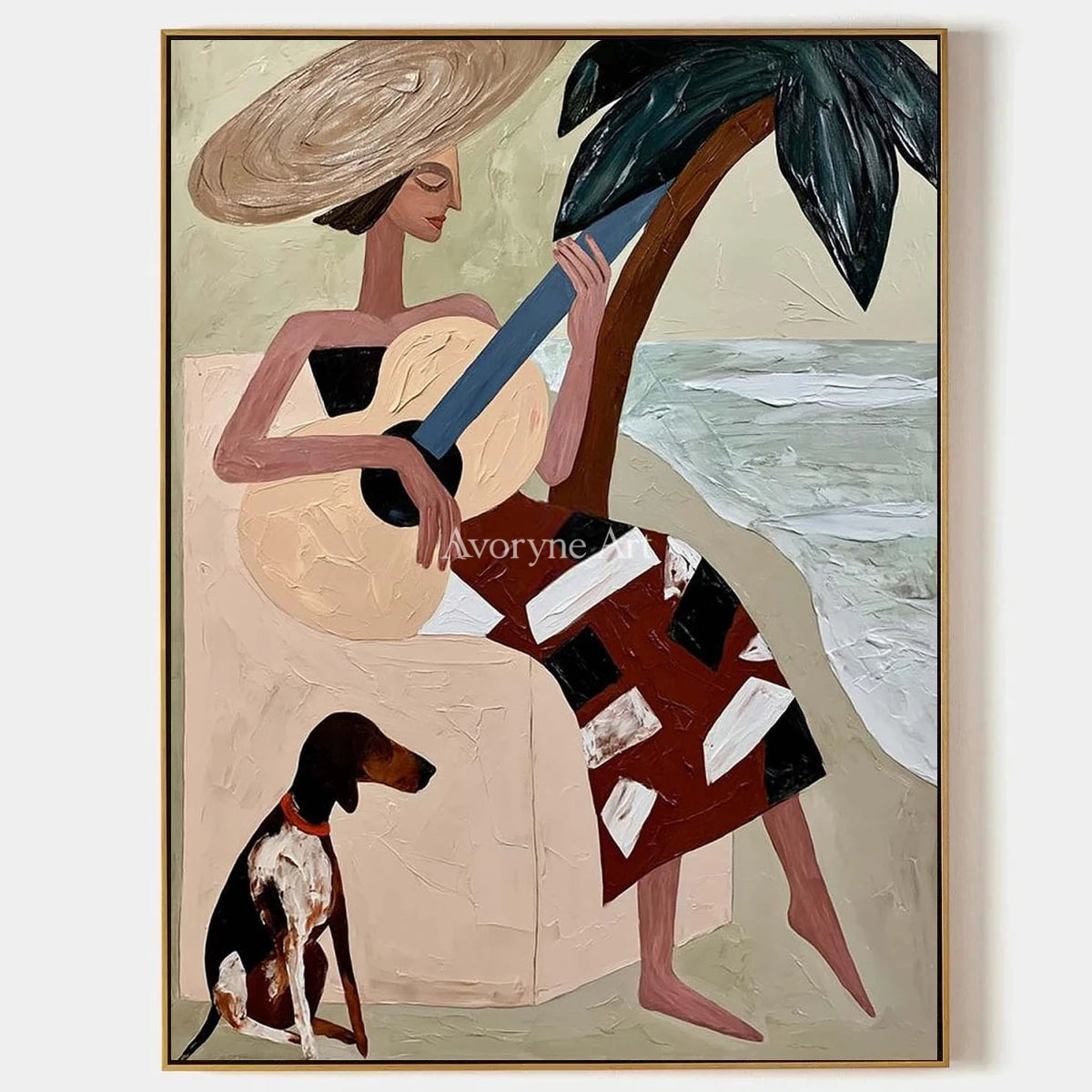 Ivory Winding Memory: Coastal Figure Art — primary