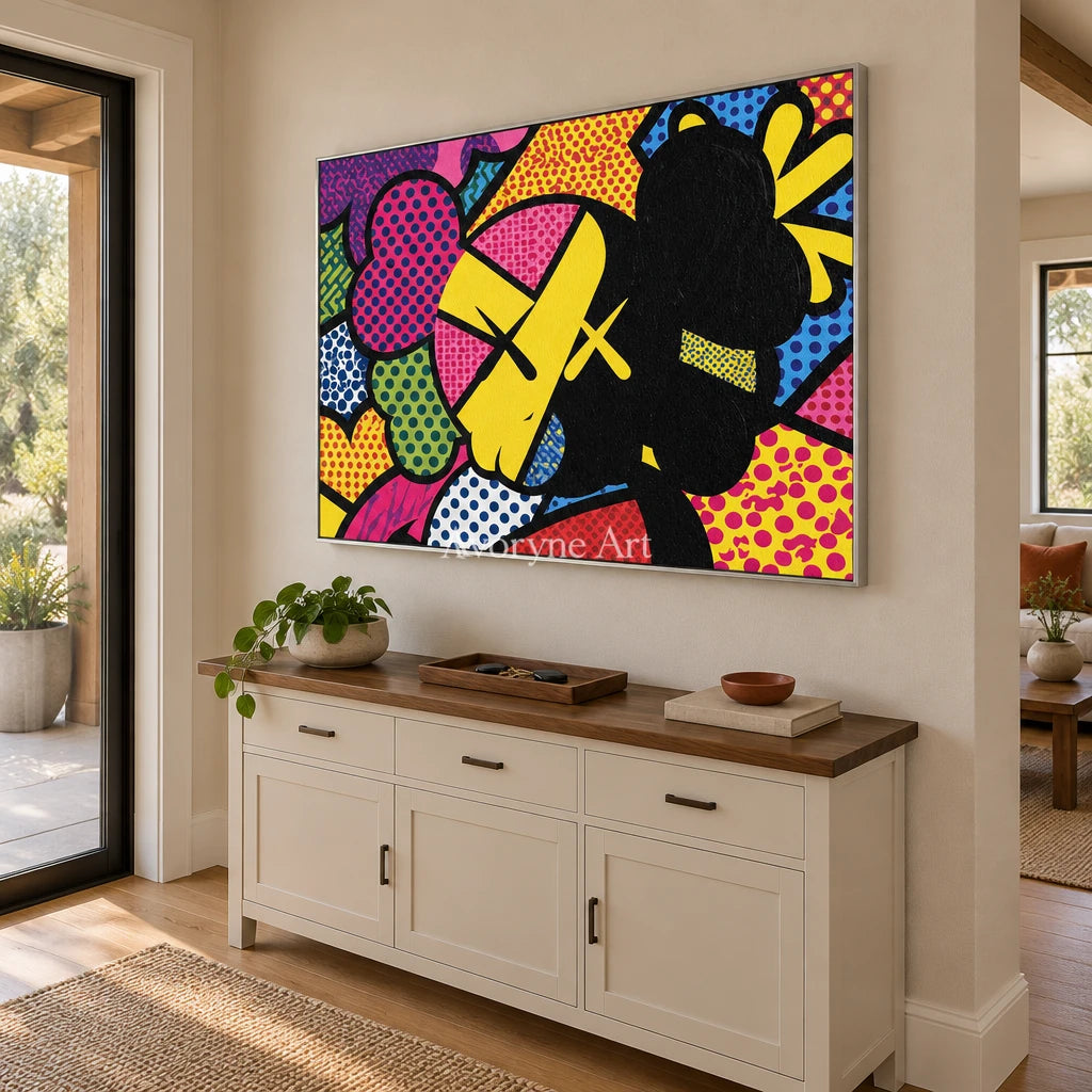 Ivory Tender Memory: Colorful Pop Face Art — entry silver