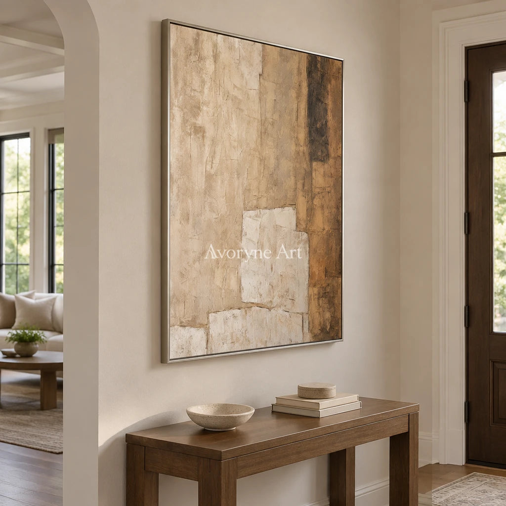 Aster Azure: Cream Layered Relief — entry silver