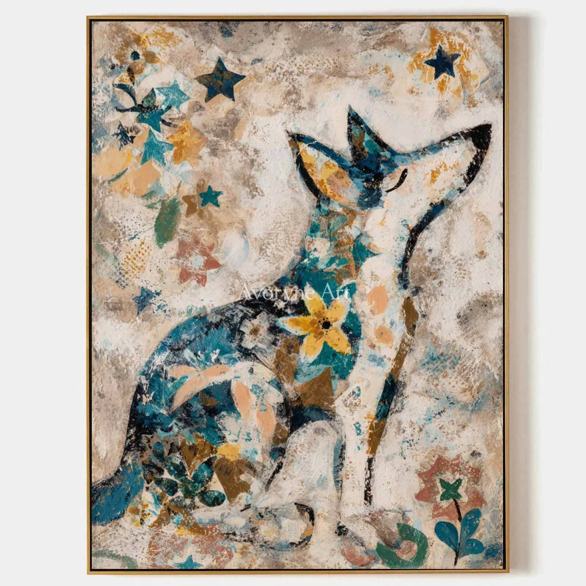 Ivory Amber Gesture: Decorative Dog Art — primary