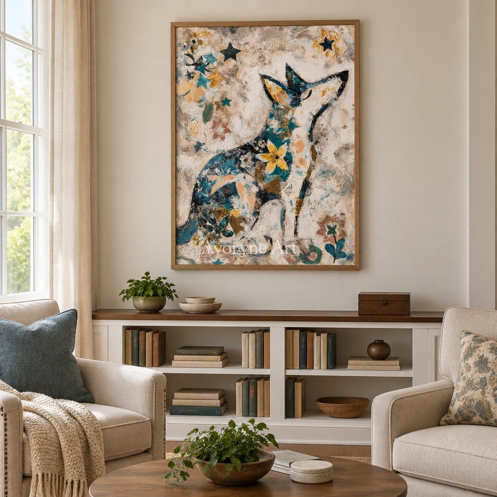 Ivory Amber Gesture: Decorative Dog Art — villa wood