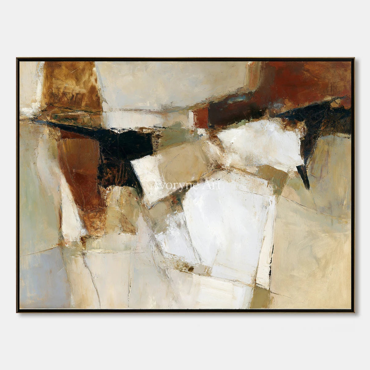 Ivory Lucent Light: Earth Block Abstract — primary