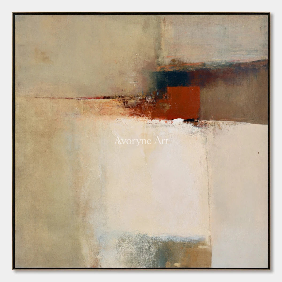 Ivory Open Reverie: Earth Block Abstract — primary