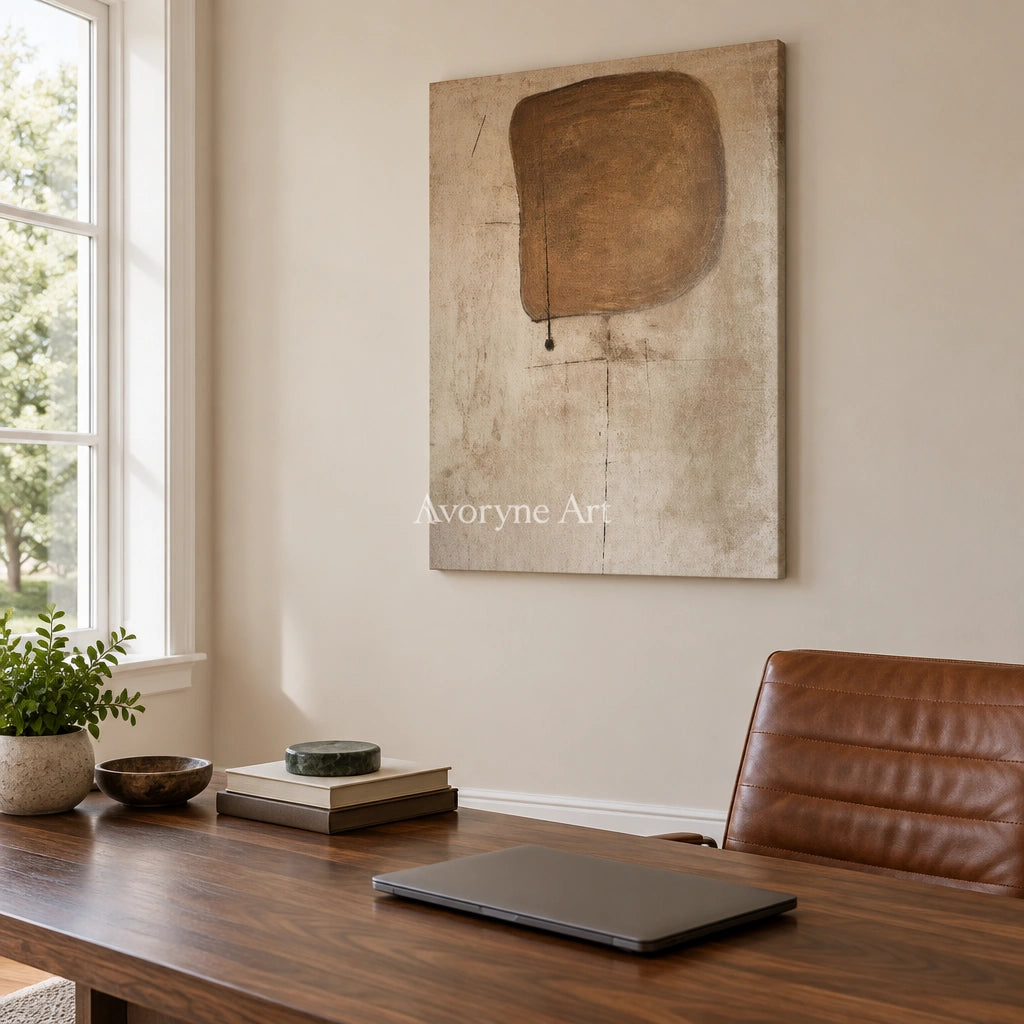 Aster Fold: Earth Circle Abstract — office frameless