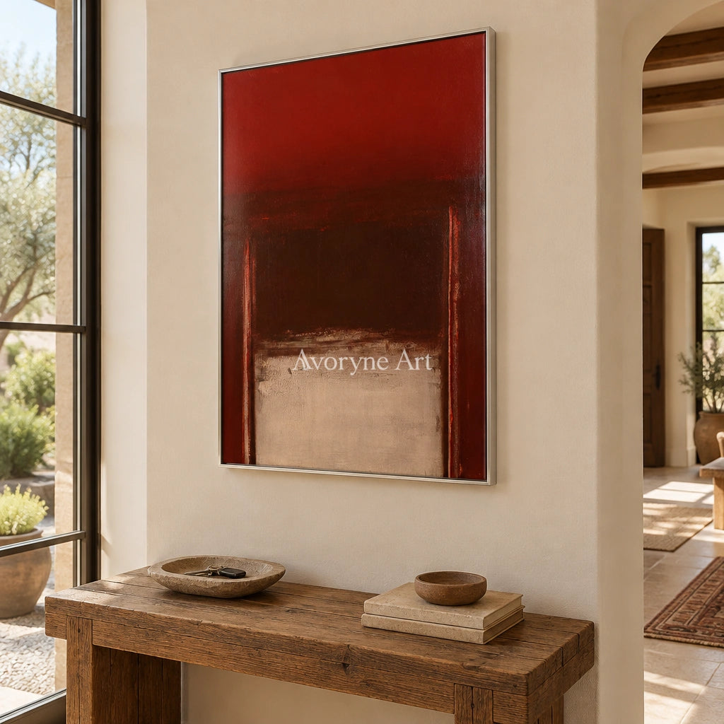 Ivory Lucent Drift: Earth Color Field Art — entry silver