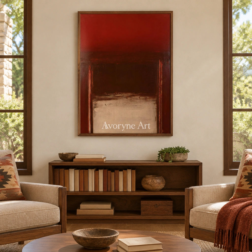 Ivory Lucent Drift: Earth Color Field Art — villa wood