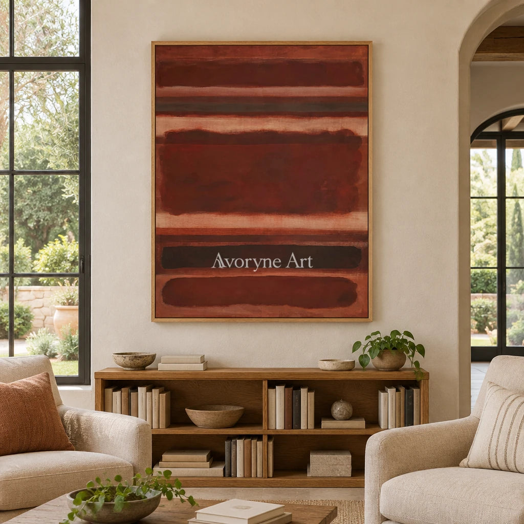 Ivory Lucent Interval: Earth Color Field Art — villa wood