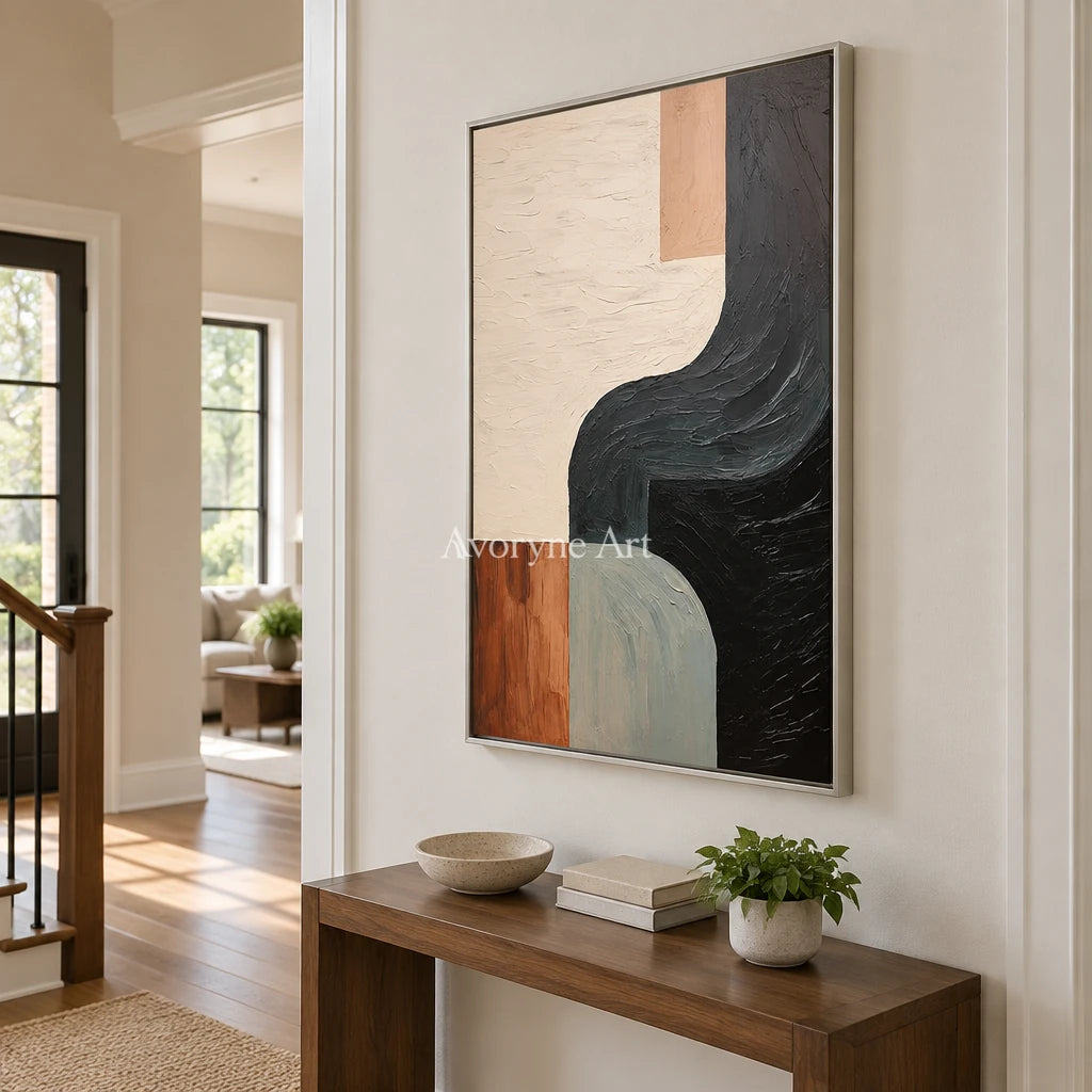 Aster Mosaic: Earth Curve Abstract — entry silver