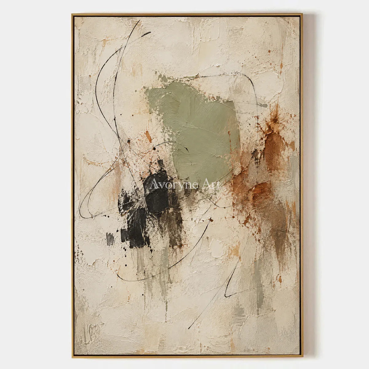 Patina Trace: Earth-Tone Abstract Texture Art — primary