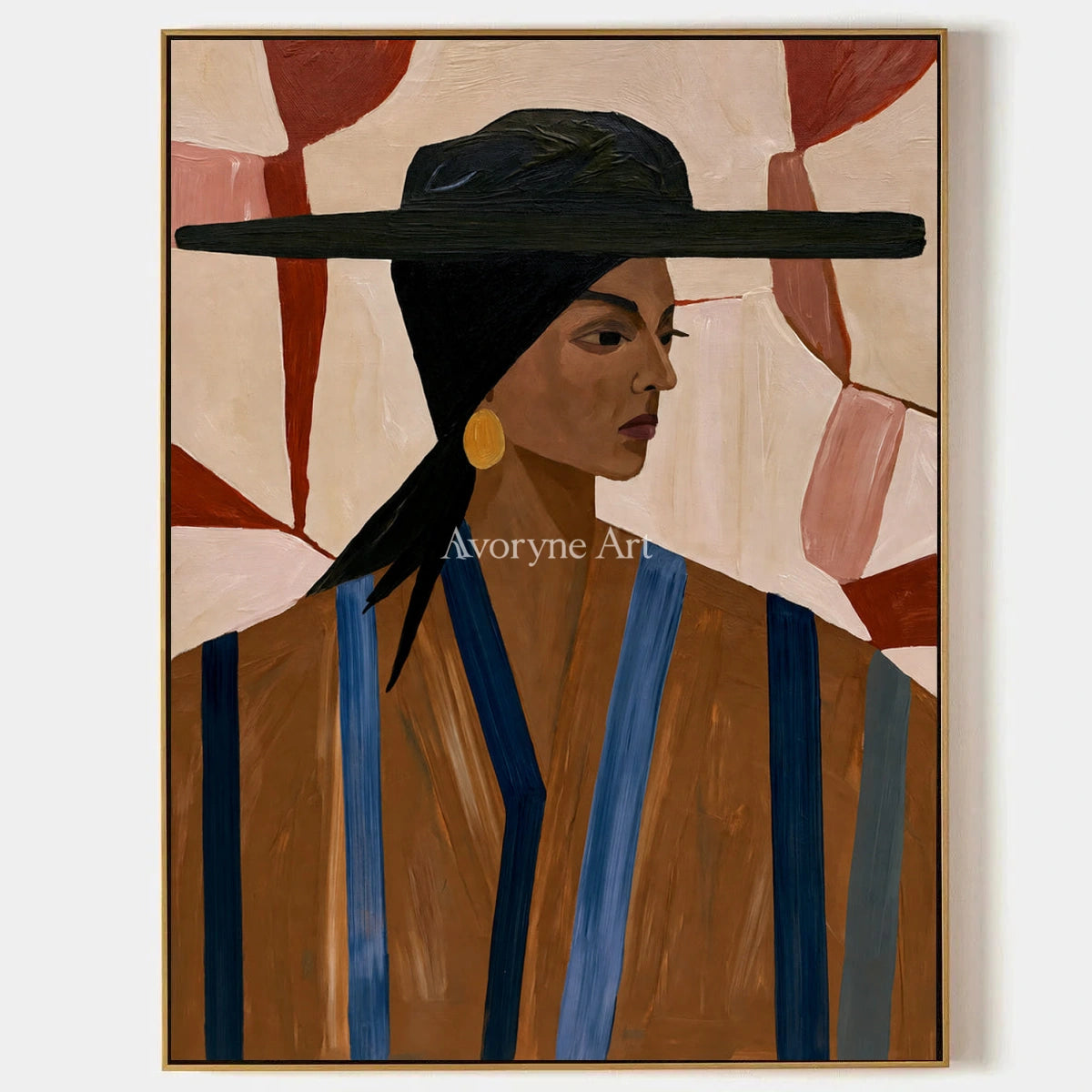 Ivory Winding Meadow: Earth Tone Portrait — primary
