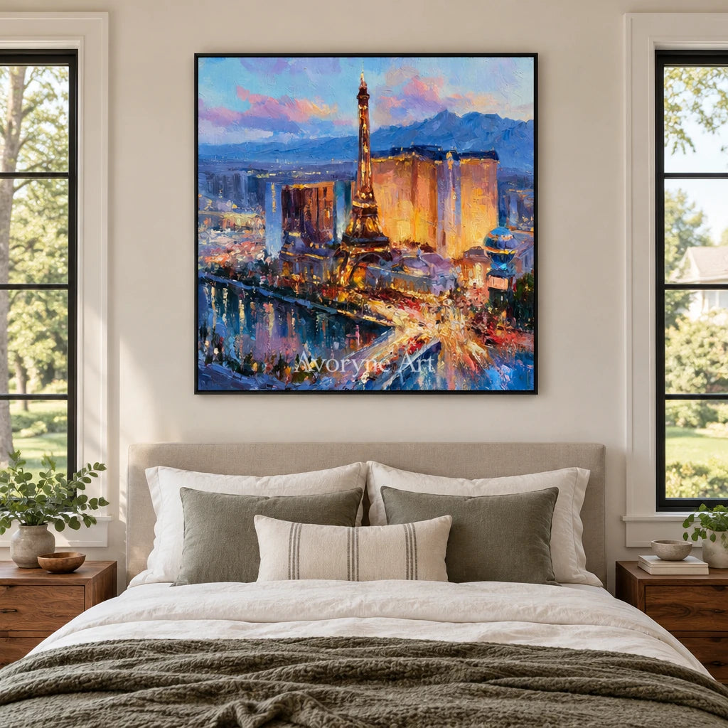 Ivory Winding Reverie: Golden City Lights — bedroom black