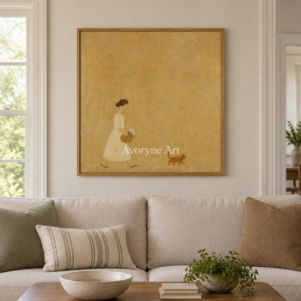 Aster Passage: Golden Stroll Art — villa wood
