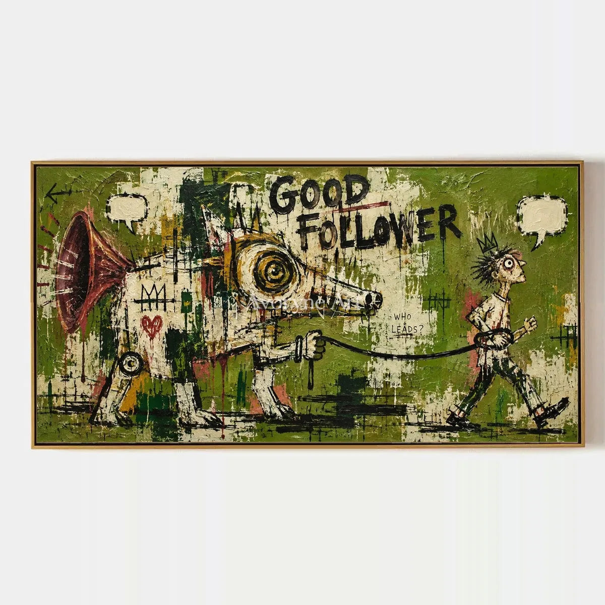 Open Memory, hand-painted graffiti figure wall art by Caleb Monroe