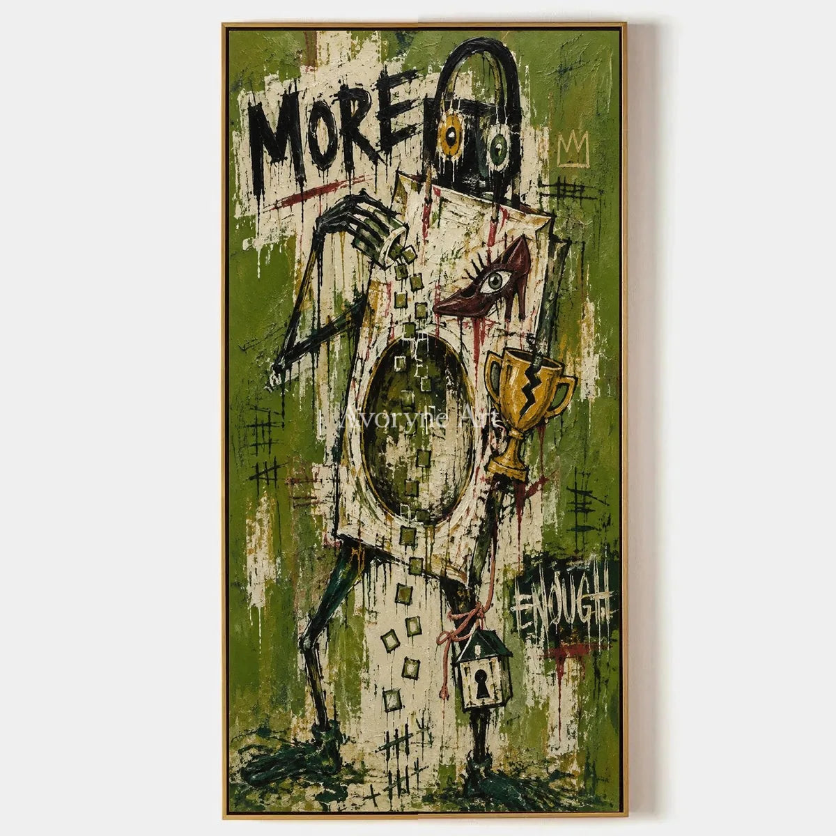 Open Vista, hand-painted graffiti figure wall art by Caleb Monroe