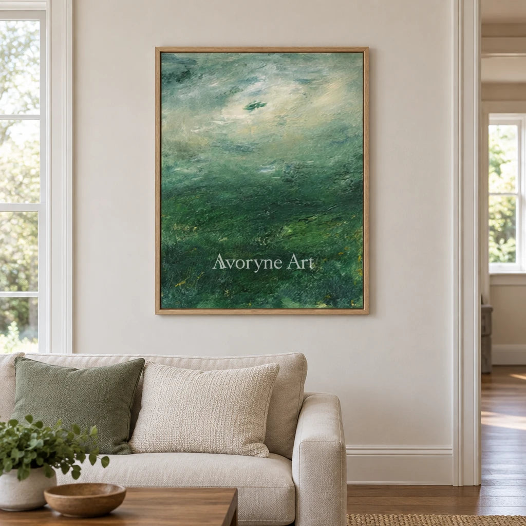 Aster Reverie: Green Meadow Art — villa wood