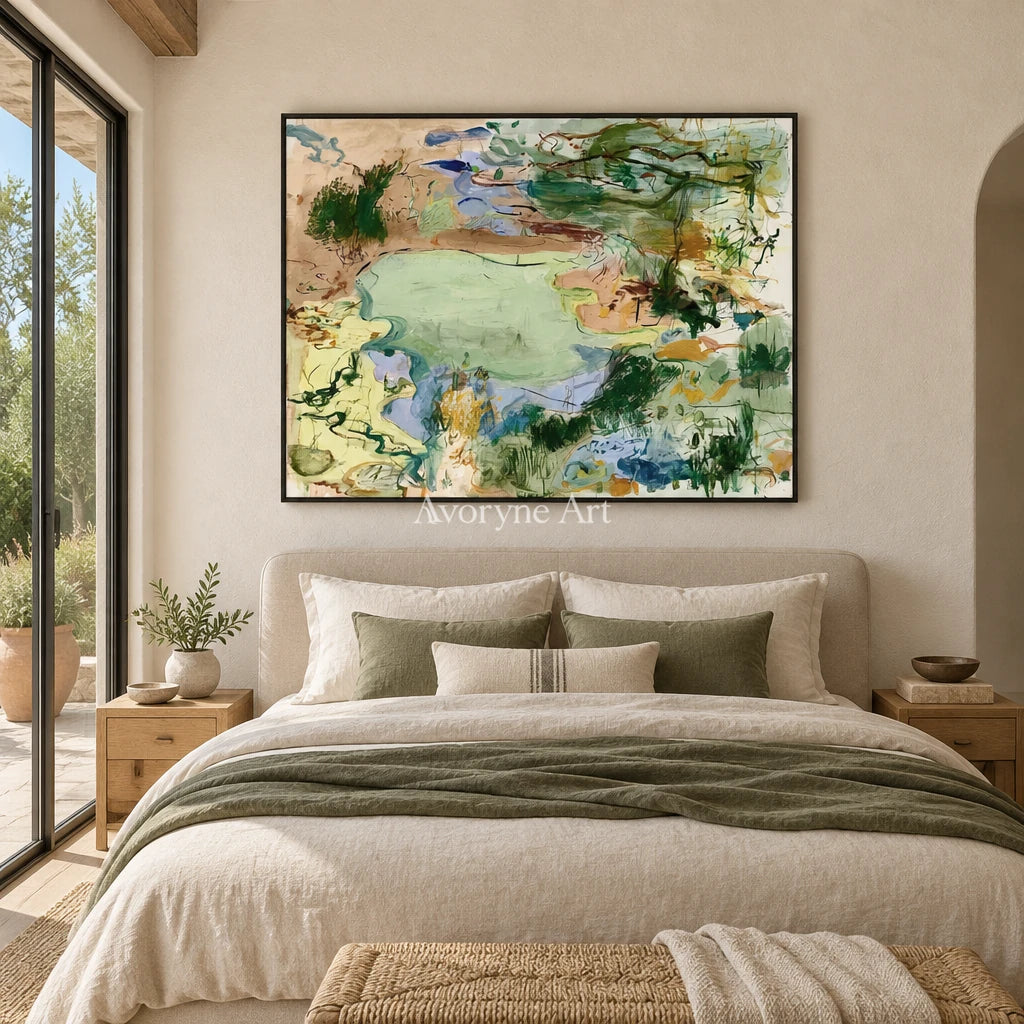 Ivory Open Echo: Green Organic Gesture — bedroom black
