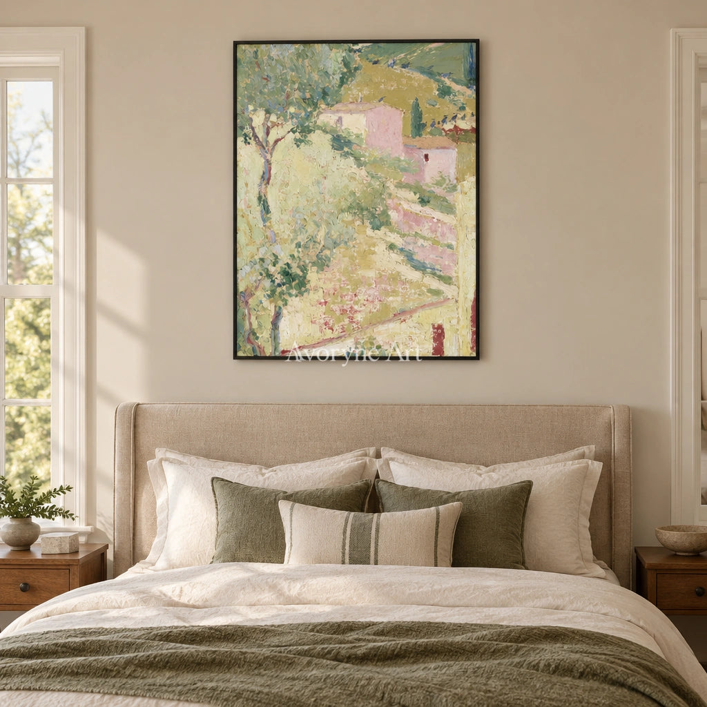 Ivory Tender Cadence: Green Village Art — bedroom black