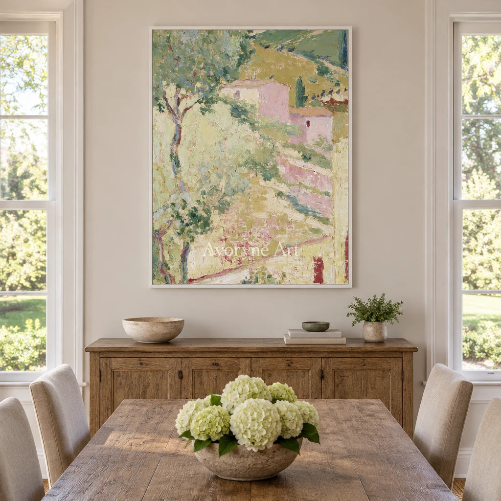 Ivory Tender Cadence: Green Village Art — dining white