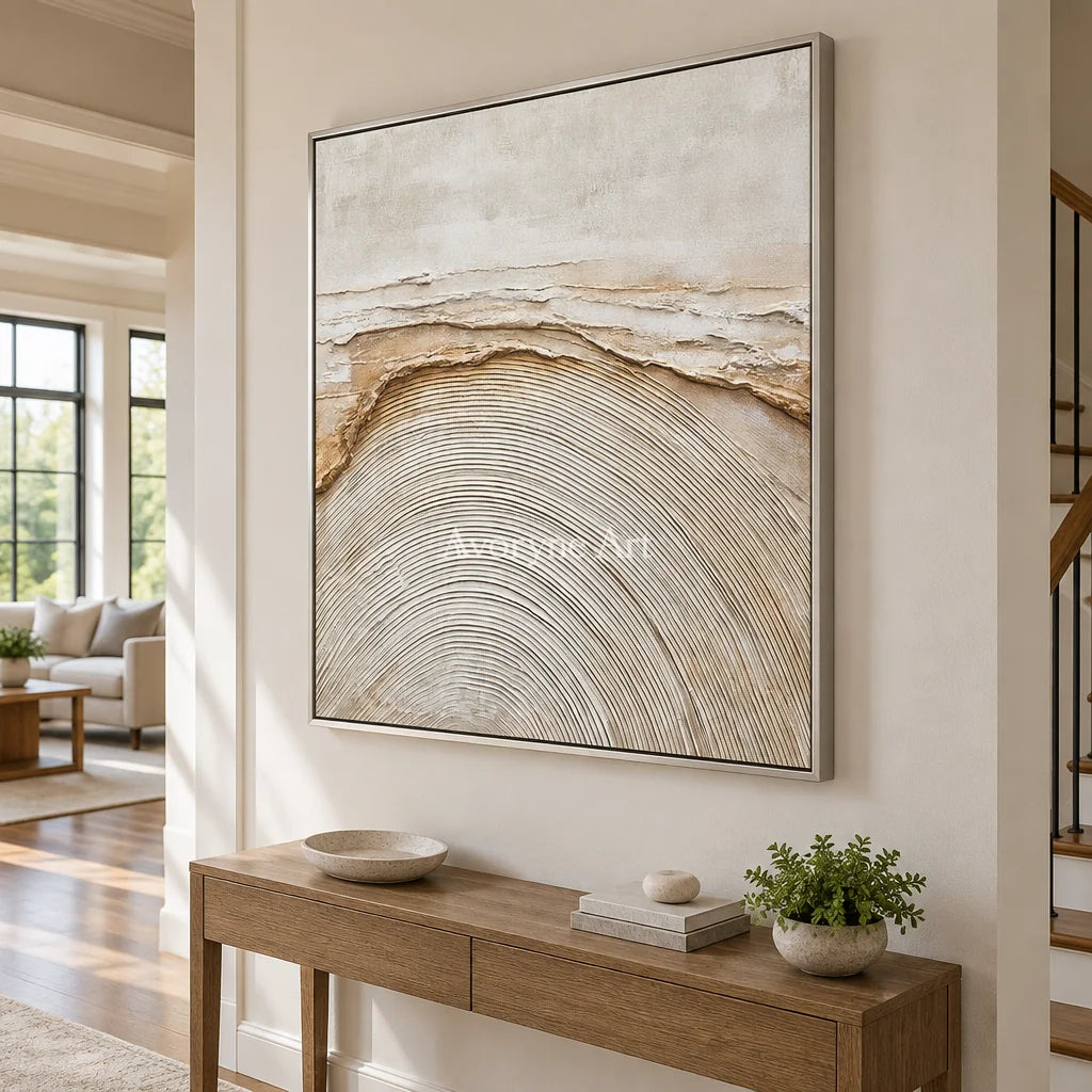 Aster Snowfall: Ivory Contour Relief — entry silver
