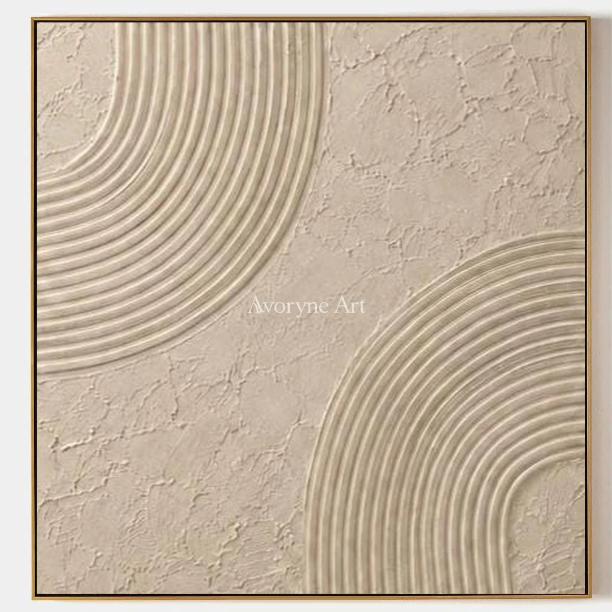 Aster Ripple: Ivory Contour Relief — primary