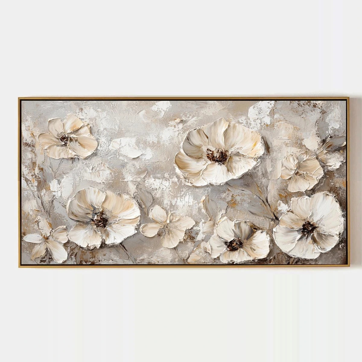 Aster Parcel: Ivory Floral Relief — primary