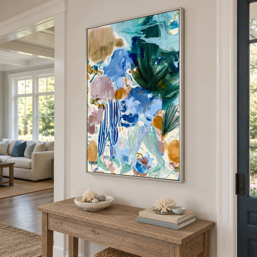 Ivory Painted Meadow: Marine Botanical Art — entry silver