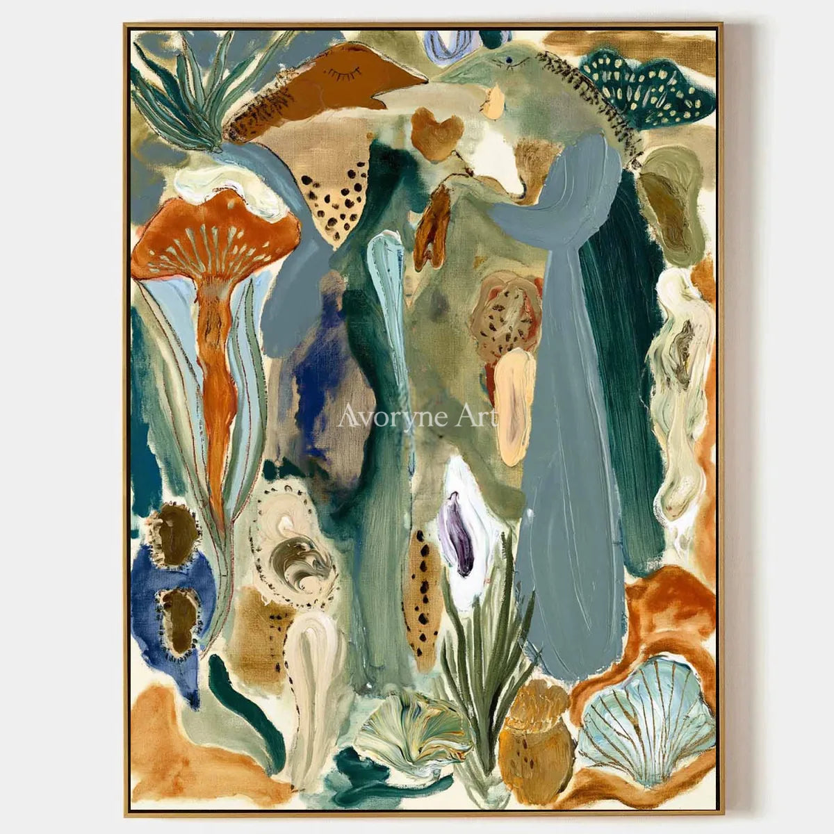 Ivory Painted Light: Marine Botanical Art — primary