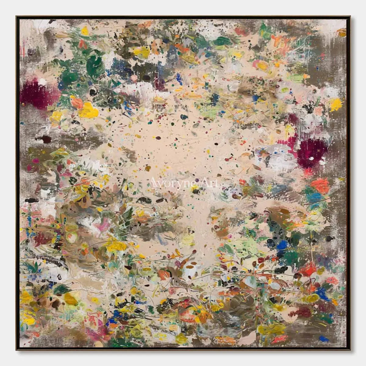 Ivory Painted Passage: Meadow Blossom Art — primary