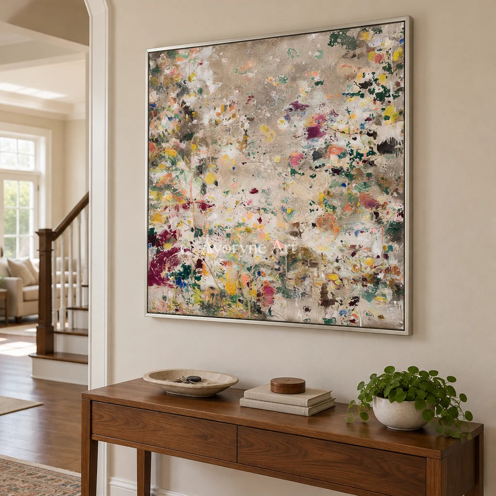 Ivory Painted Rhythm: Meadow Blossom Art — entry silver