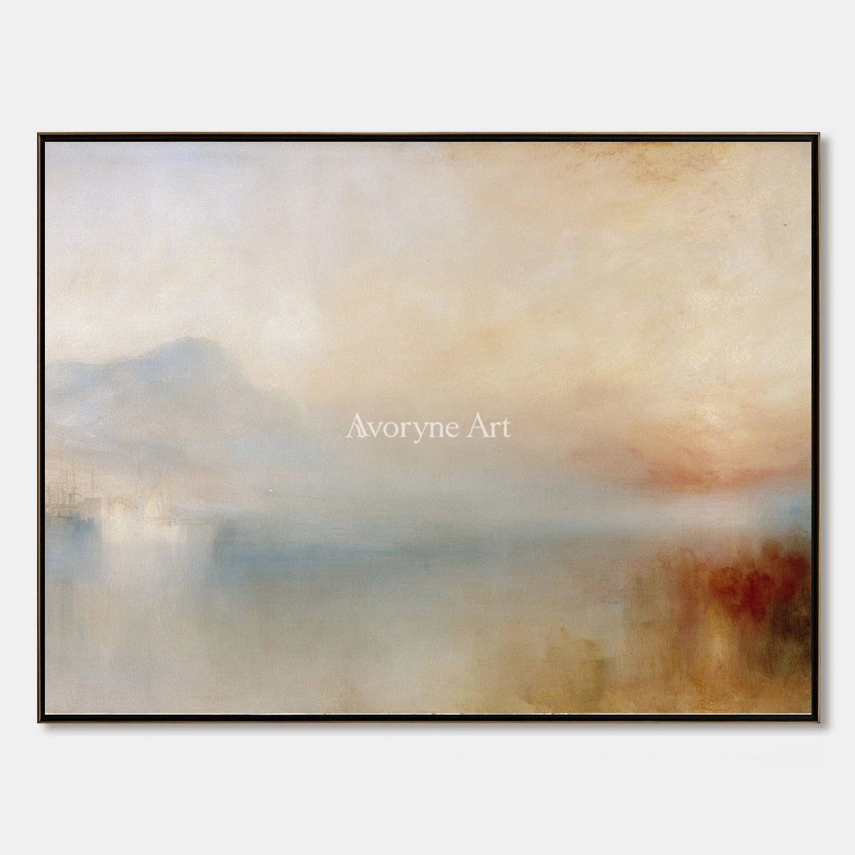 Ivory Open Cadence: Misty Water Landscape — primary