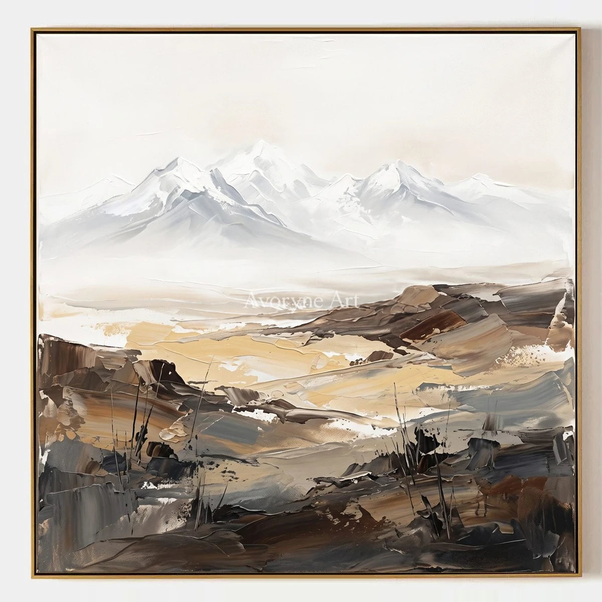 Winding Rhythm, hand-painted mountain landscape wall art by Hamish McAllister