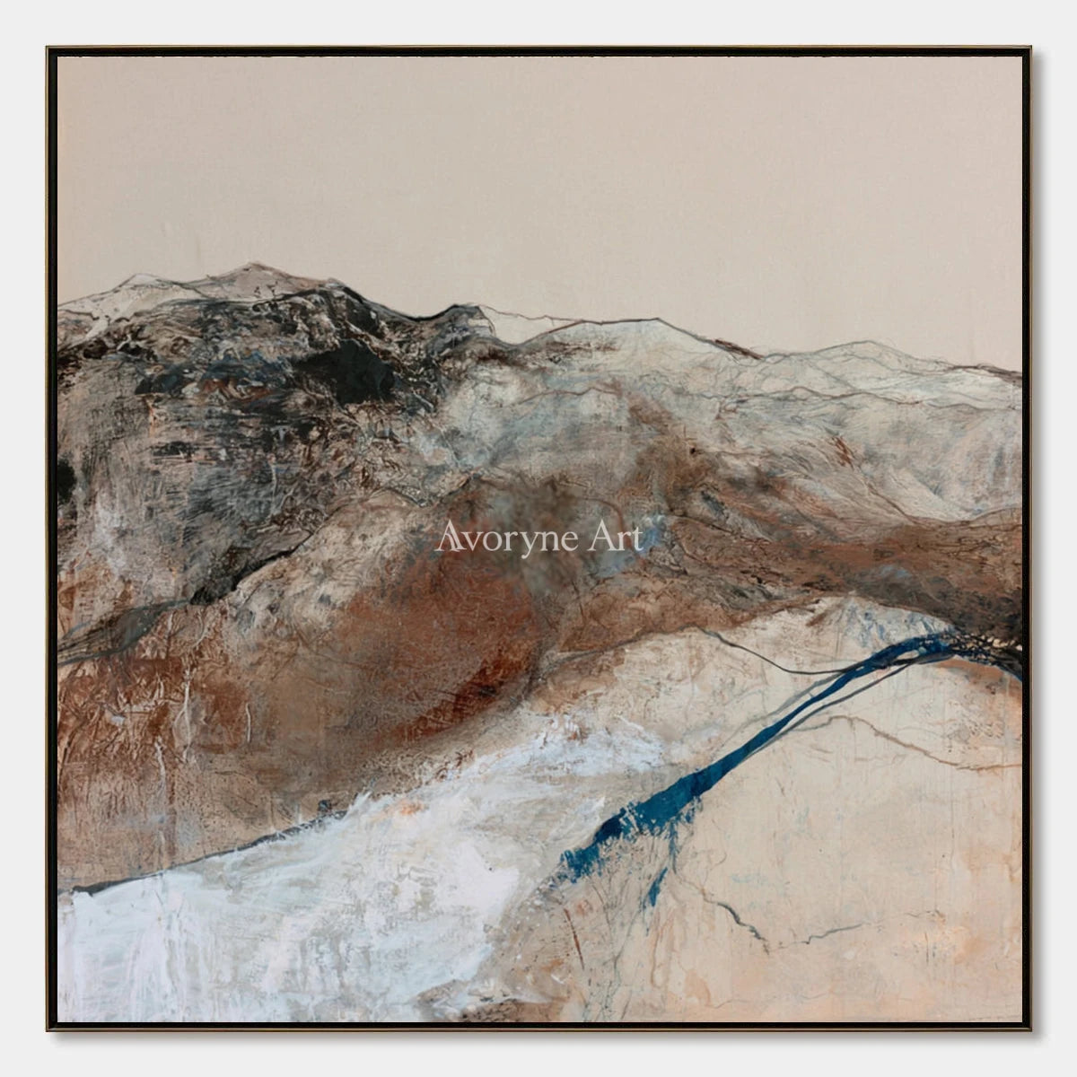 Ivory Lucent Memory: Mountain Ridge Art — primary