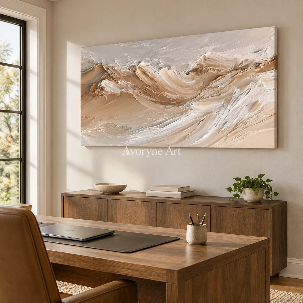 Aster Dune: Neutral Flow Relief — office frameless
