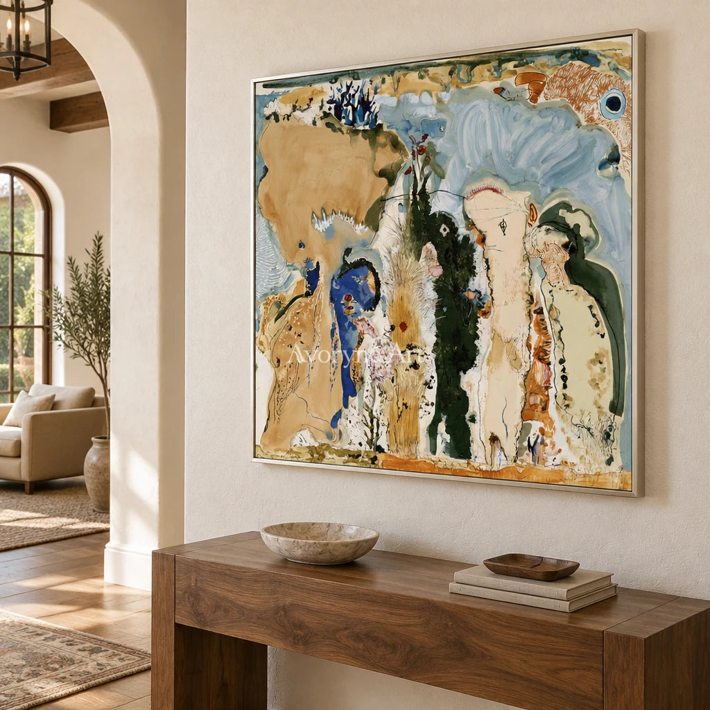 Ivory Painted Vista: Organic Botanical Art — entry silver