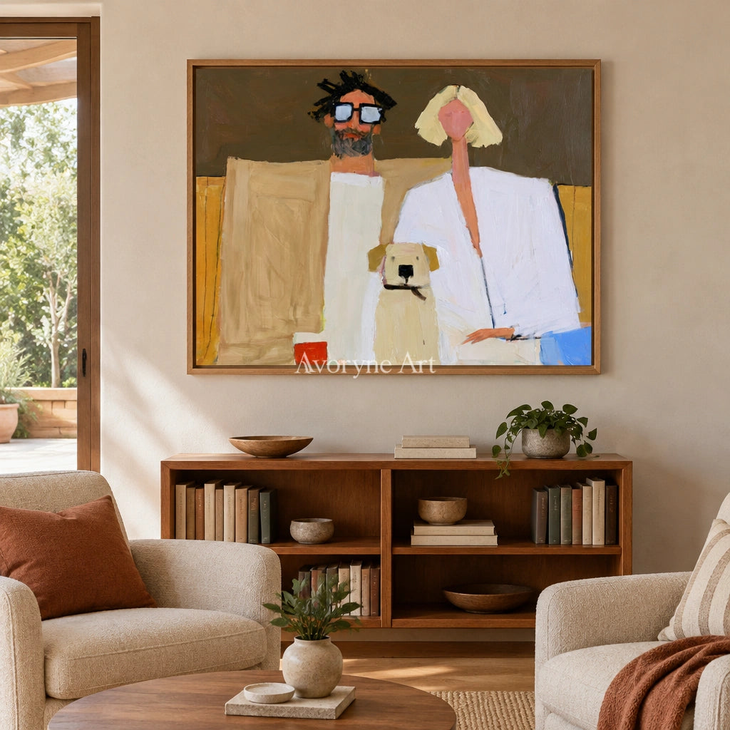 Ivory Quiet Memory: Paired Figure Art — villa wood