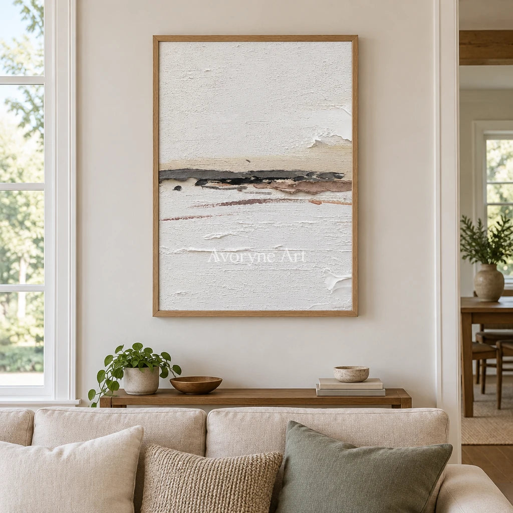 Aster Fable: Pale Fissure Abstract — villa wood