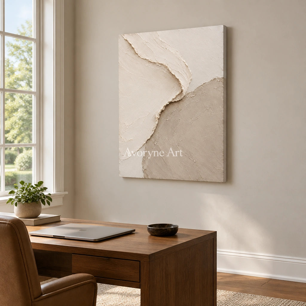 Aster Flight: Pale Layered Texture — office frameless