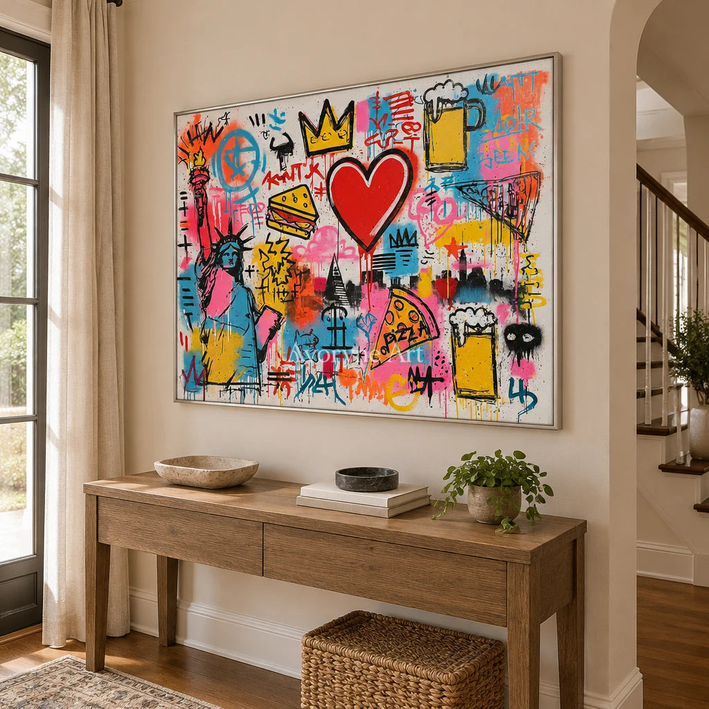 Ivory Open Meadow: Pink Symbol Graffiti — entry silver