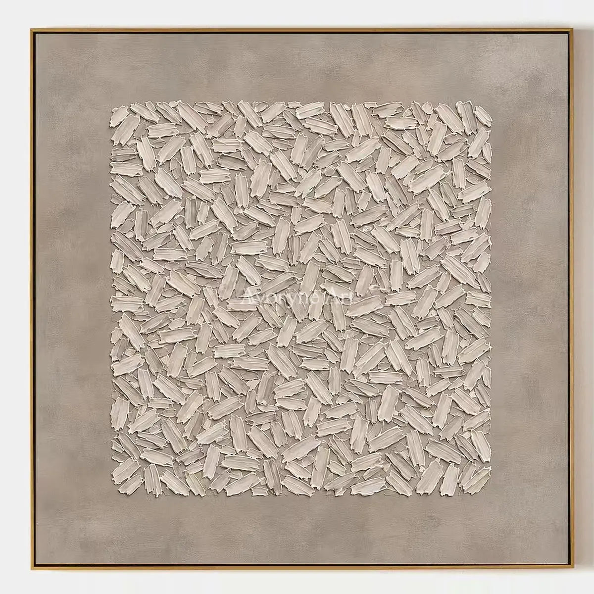 Quiet Passage, hand-painted relief mosaic wall art by Lin Qiao