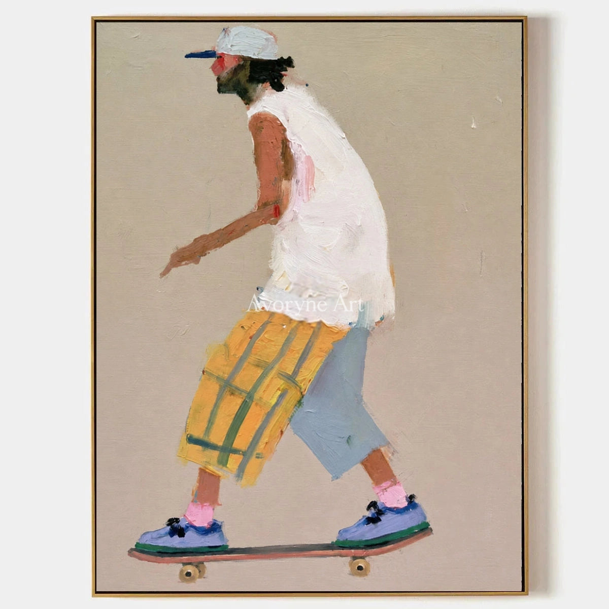 Ivory Quiet Current: Skateboard Figure Art — primary