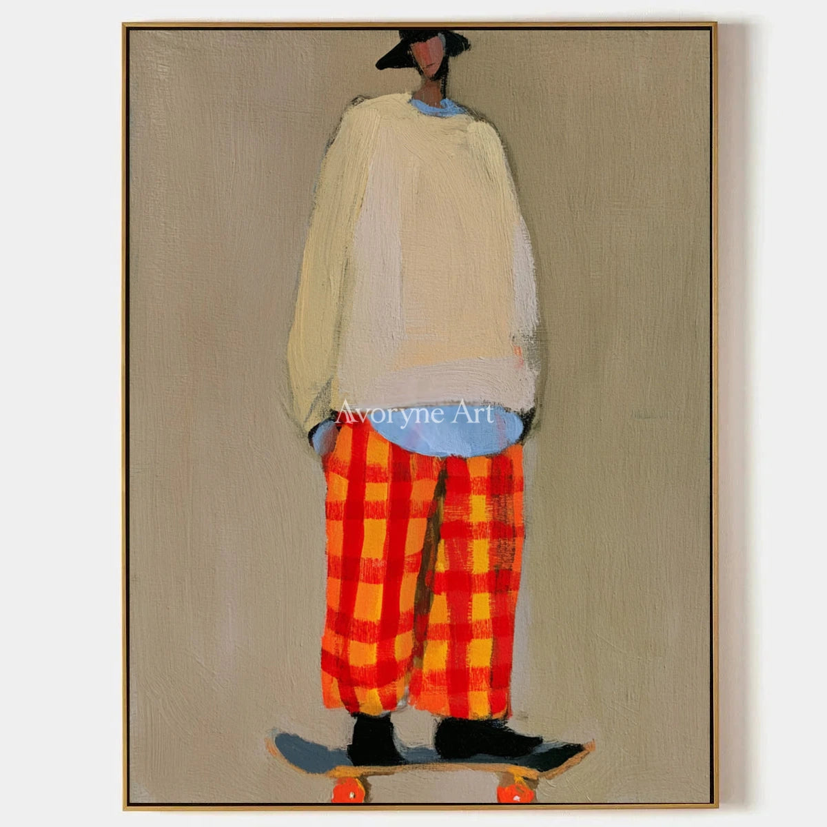 Ivory Amber Verse: Skateboard Figure Art — primary