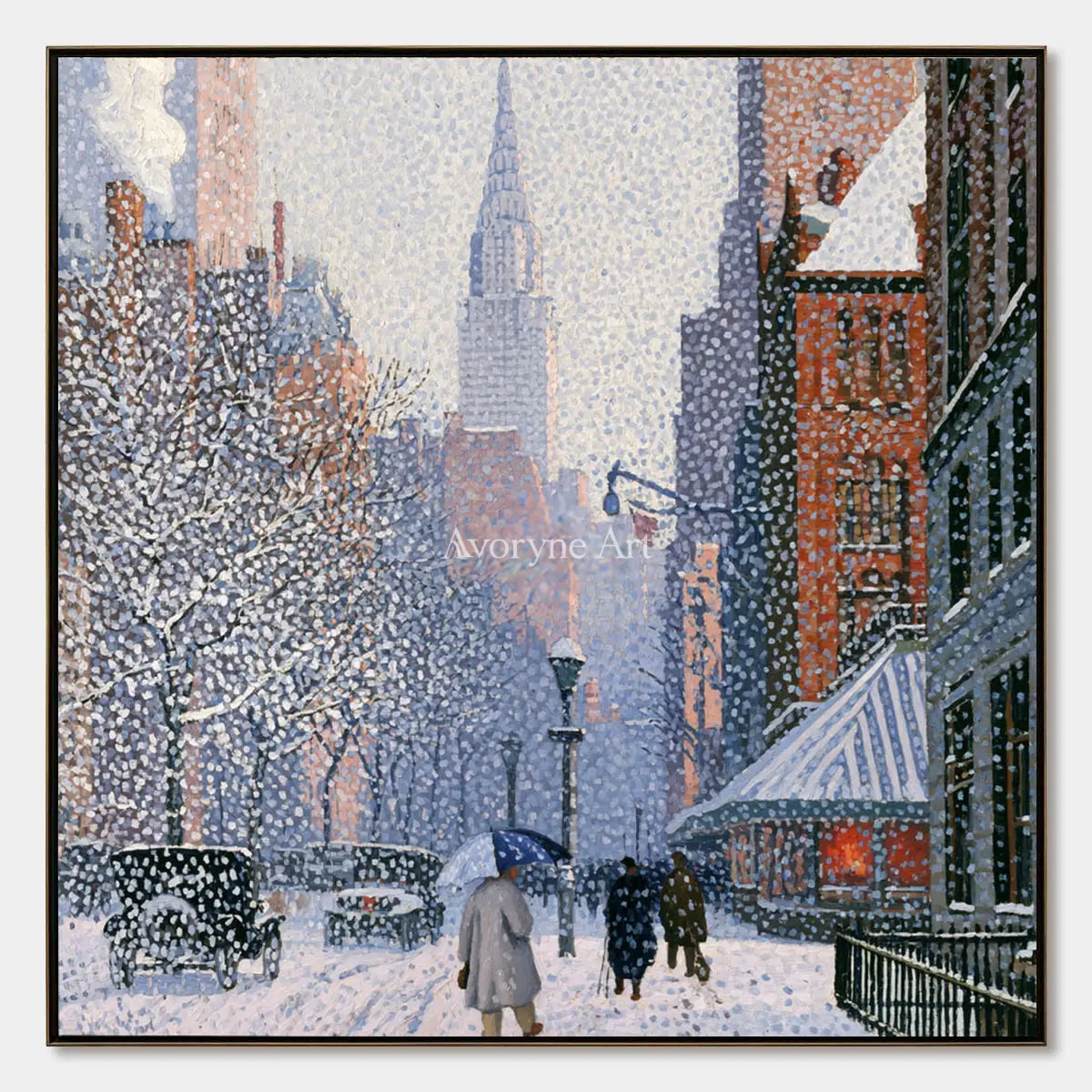 Ivory Lucent Verse: Snowy City Art — primary