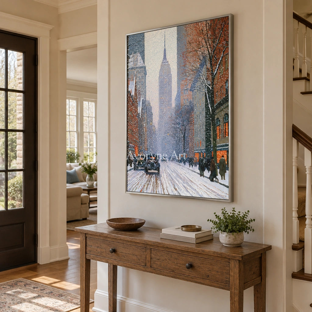 Ivory Lucent Current: Snowy City Art — entry silver