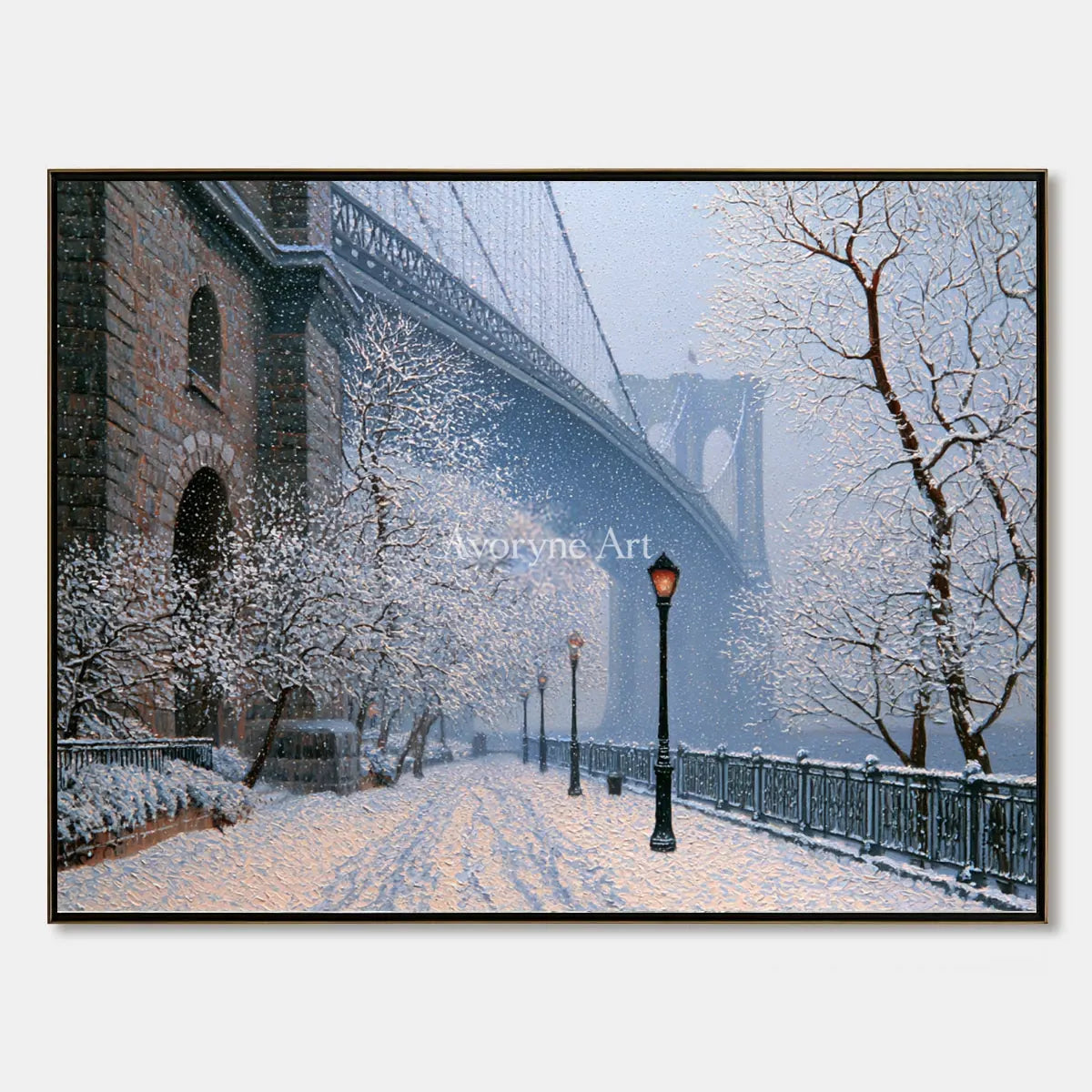 Ivory Lucent Gesture: Snowy City Art — primary