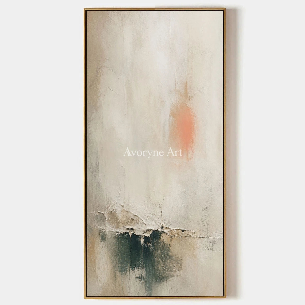Woven Refrain, hand-painted soft neutral abstract wall art by Ingrid Solberg